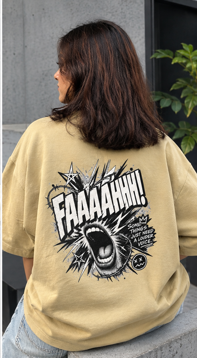 Faaaah Signature Oversized Tee