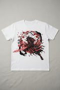 Samurai Anime White T-Shirt